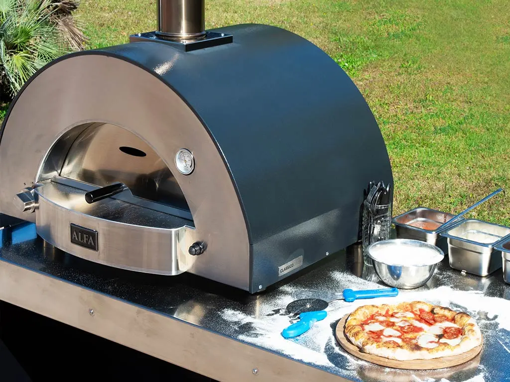 Alfa Ardesia Grey Classico 2 Pizze Oven - Image 5
