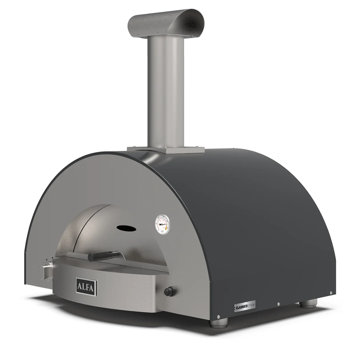 Alfa Ardesia Grey Classico 2 Pizze Oven - Image 3