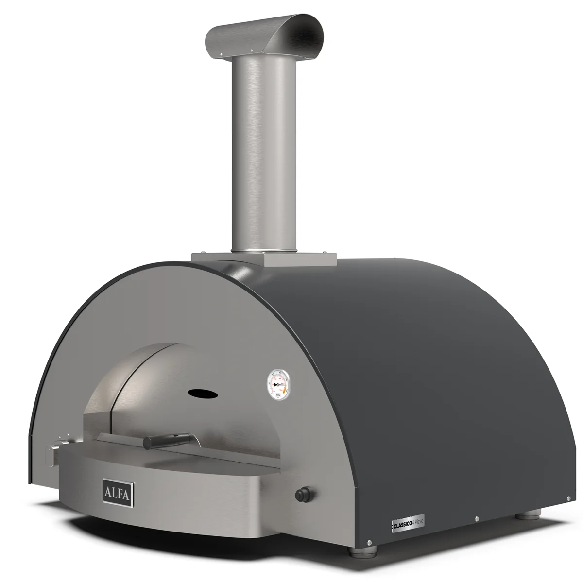 Alfa Ardesia Grey Classico 4 Pizze Gas Oven - Image 3