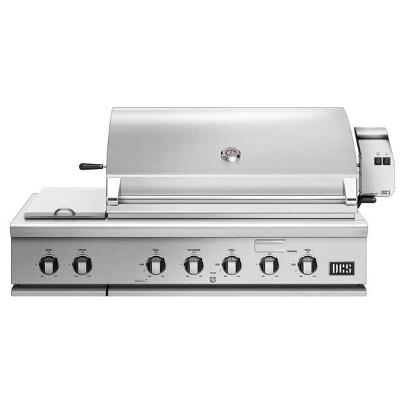 48" Series 7 Grill Rotisserie and Integrated Side Burners